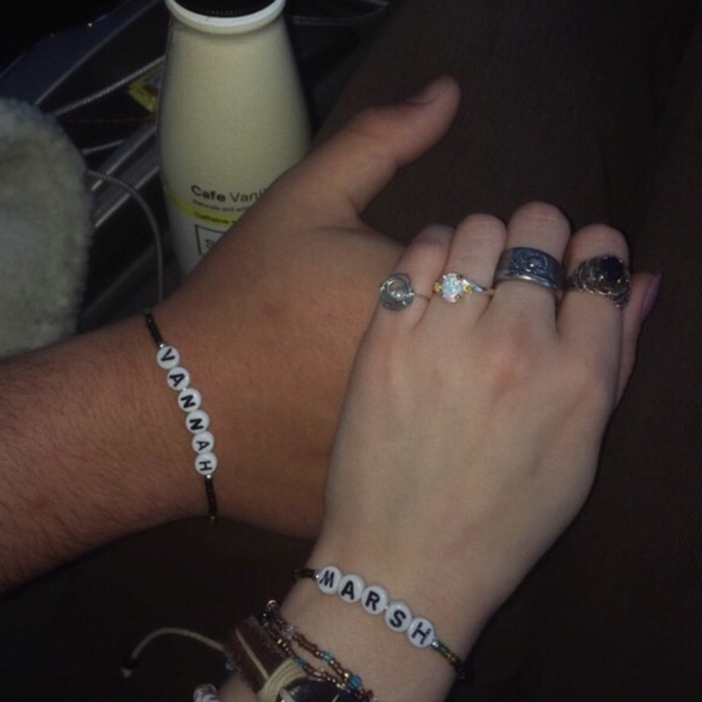 Couples name bracelets